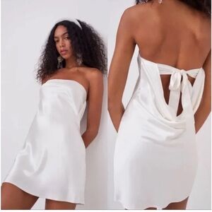 For Love And Lemons hazel strapless dress white